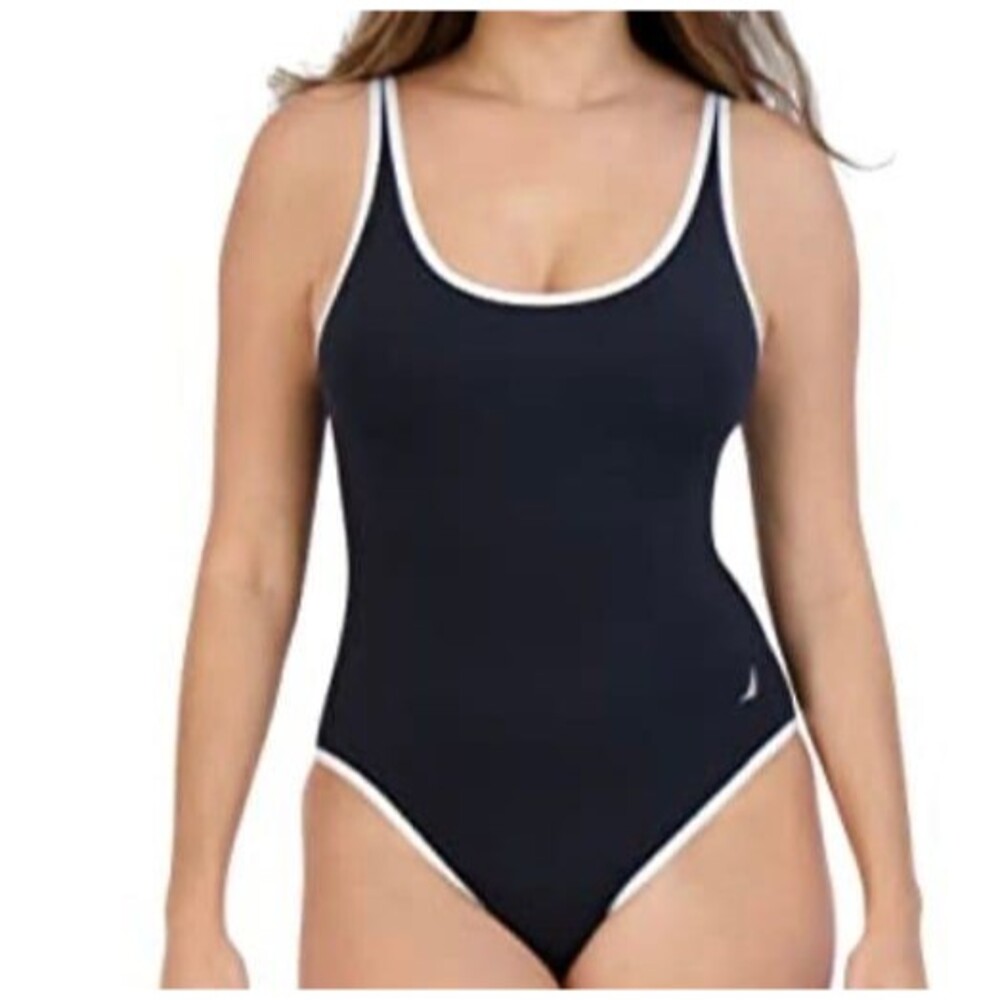Nautica Women's Standard One Piece Swimsuit Size L New With Tag